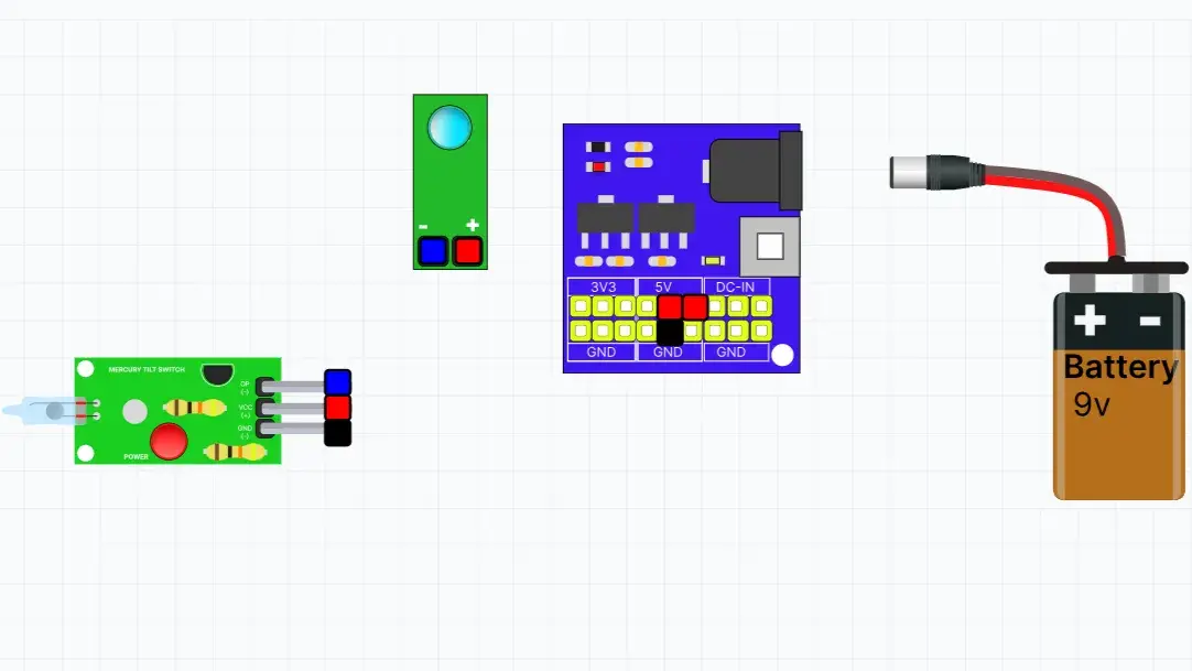 Mercury tilt switch Sensor